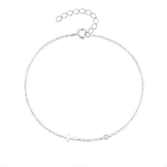 Elegante Silberne Armkette