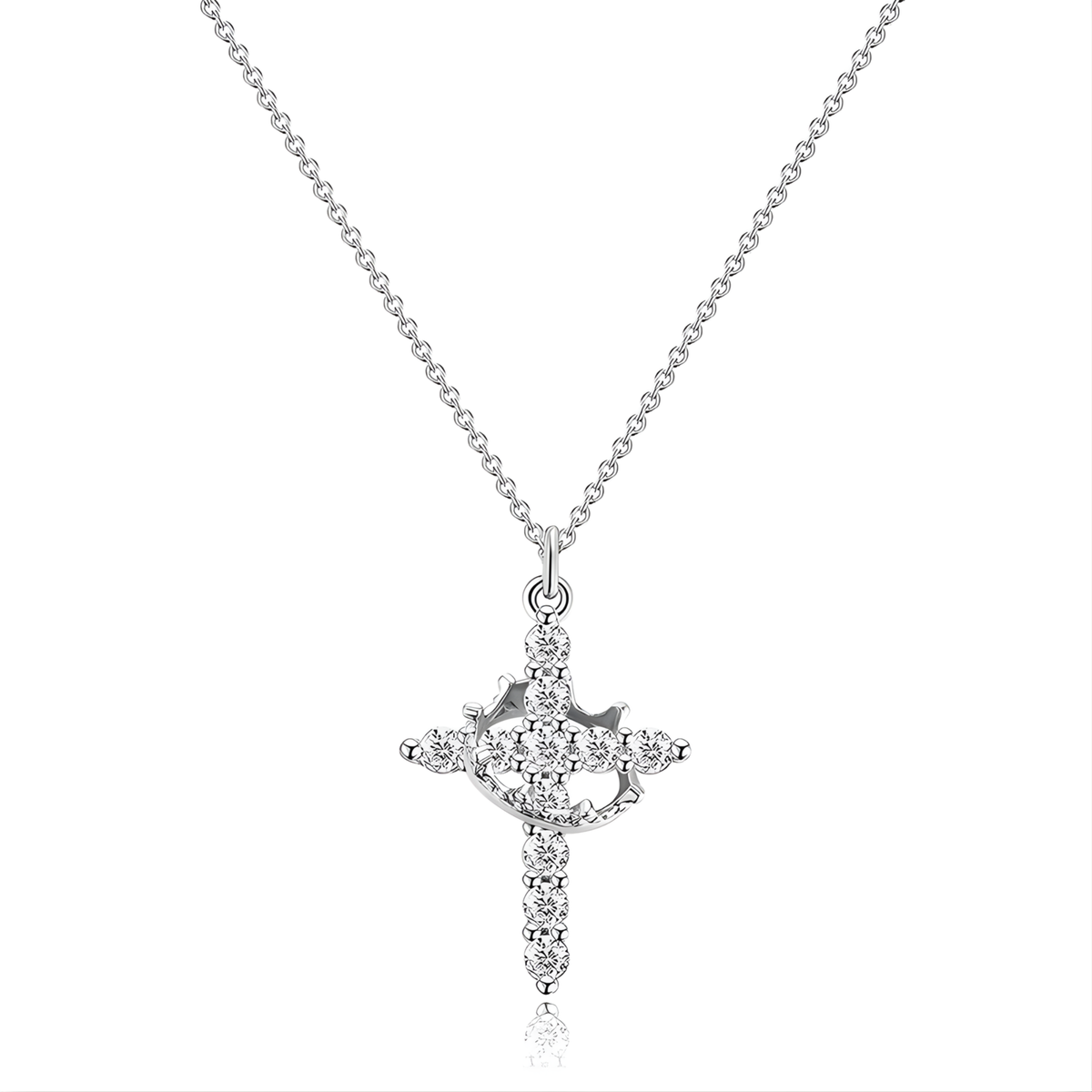 Silberne Ring Kette